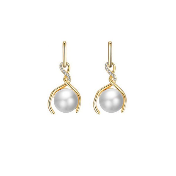Korean Fashion Temperament Jewelry Pearl Earring Set