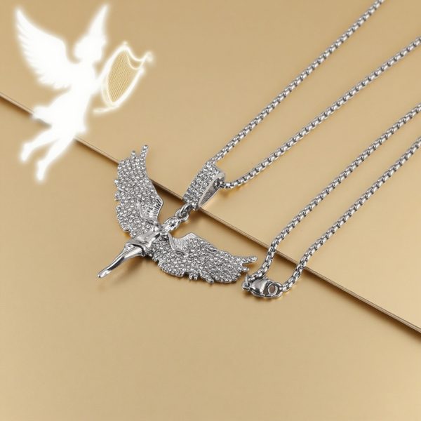 Personality Diamond Stud Men's And Women's Light Luxury Necklace