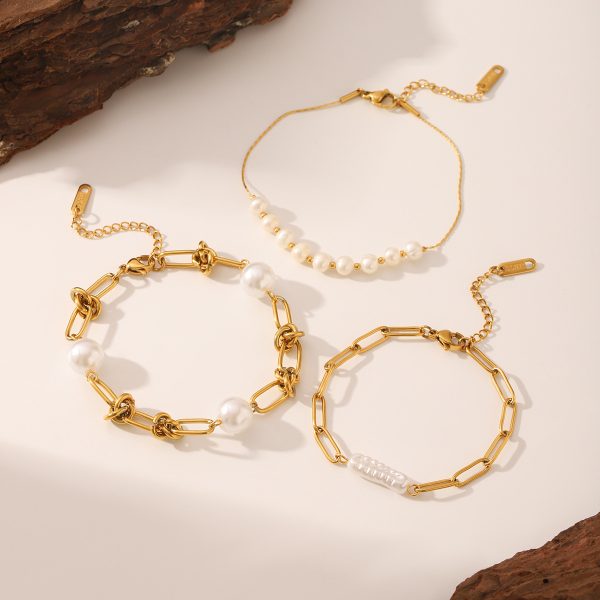 Pearl Bracelet Titanium Steel Bracelet Ornament