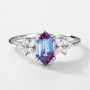 Women's Simple Cultivation Alexander Stone Ring