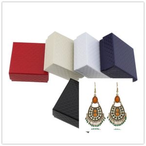 Drop-shaped alloy pendant earrings