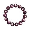 Crystal Natural Purple Lepidolite Round Beads Bracelet