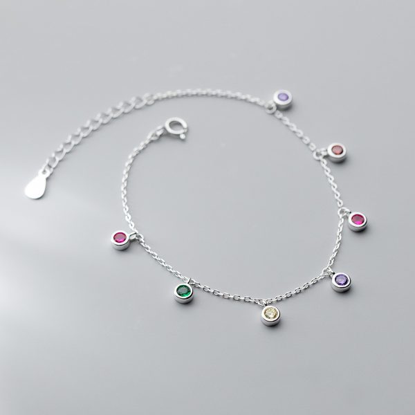Simple Geometric Round Ornamental Stone Tassel Elegant Graceful Hand Jewelry