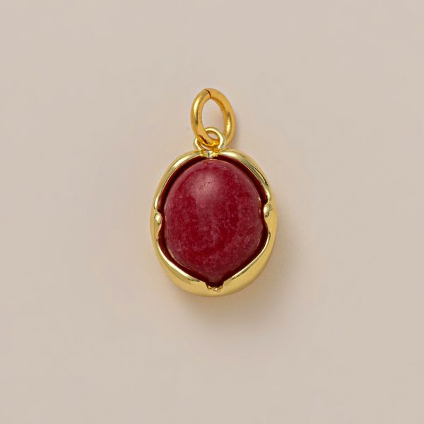 Love Natural Stone Pendant Color Ornament