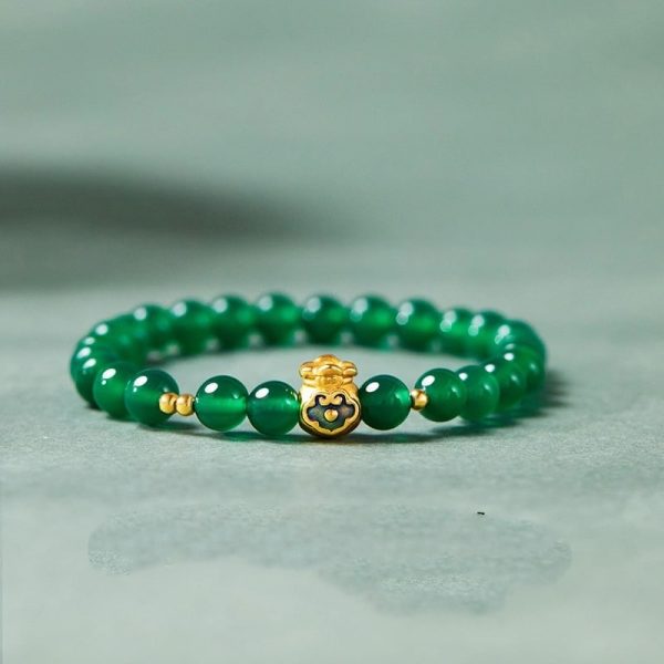 High Grade Green Beads String Women Bracelet