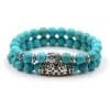 Natural stone set bracelets beads energy volcanic stone tiger eye beads bracelet