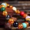 New creative garnet grape stone bracelet woven bracelet jewelry wholesale source natural stone bracelet
