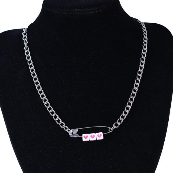 Exaggerated Punk Peach Heart Pin For Men And Women