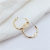 Mosquito Coil Irregular Metal Earrings Circle Ear Clip Without Hole