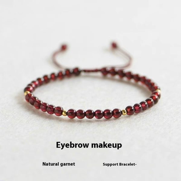 Hand-woven Garnet New Chinese Bracelet