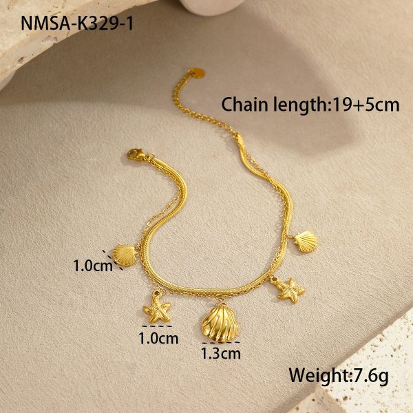 Ocean Style Stainless Steel Women's Anklet