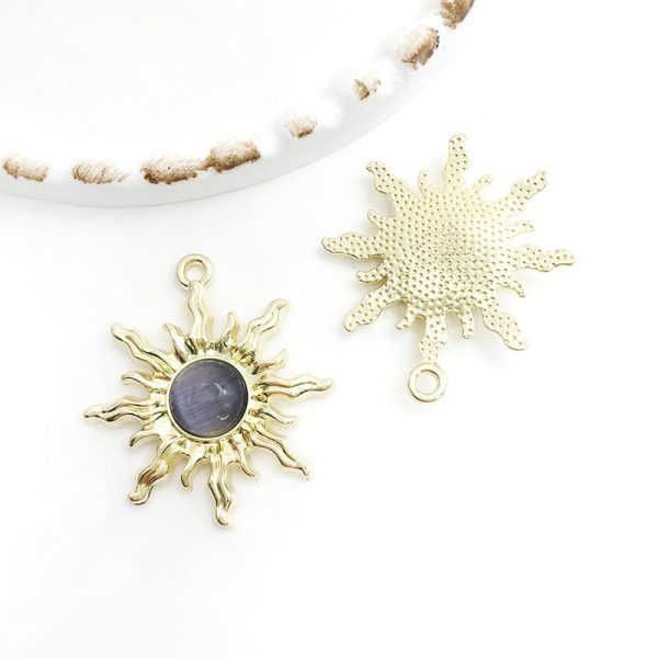 SUNFLOWER Alloy Drop Oil Small Pendant Creative Diy Bracelet Keychain Earrings Pendant