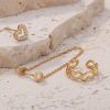 Irregular Chain Set Of Ins-style Love Ear Bone Clip Diamond Love Earrings Love Female Earrings