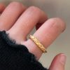 Twist Cord For Braiding Ring Women's Minimalist Design Japanese And Korean All-match Niche