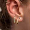 Inlaid Zircon Geometric Versatile Ladies Earring Set