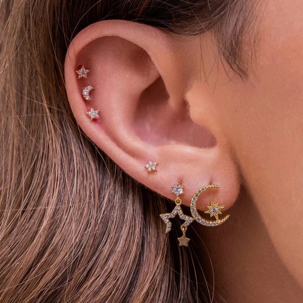 7957a476-875c-47df-810a-ef4d1d99ac5b.jpg Pentagram Moon Combination Set Zircon Stud Earrings
