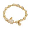 Women's Green Lucky Jade Black Hand Bracelet