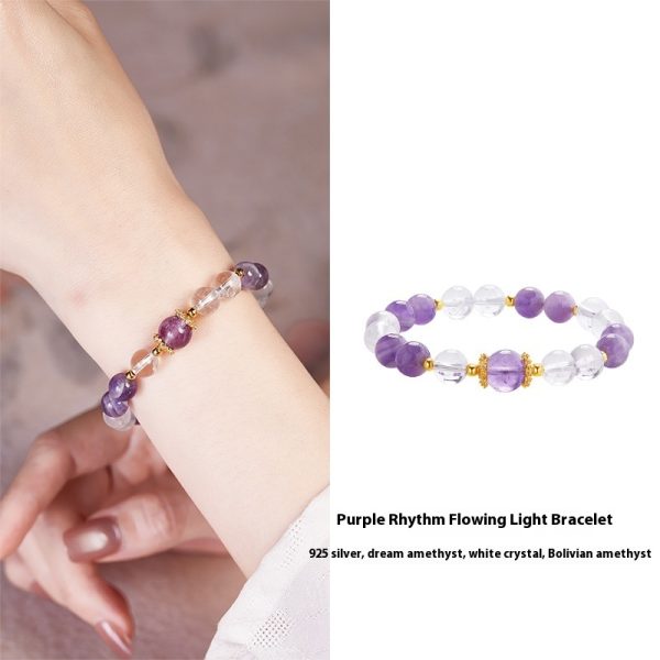 Amethyst Lucky Beads Bracelet For Women