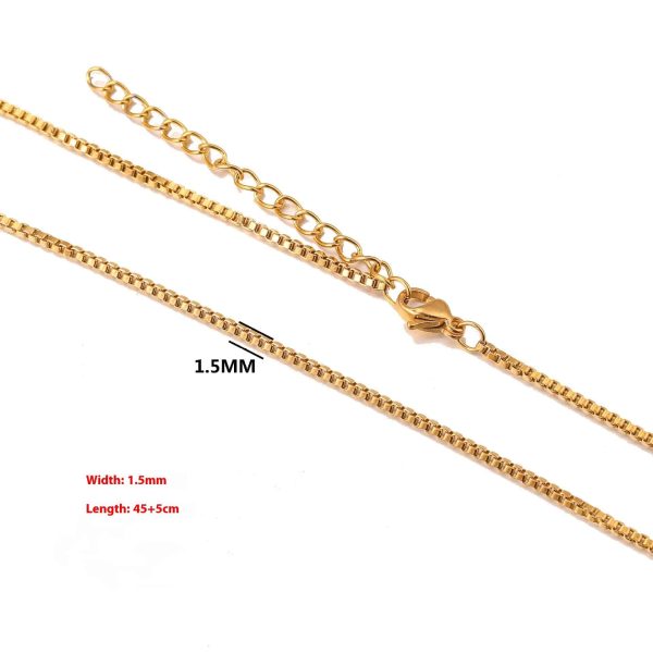 Stainless Steel Water Corrugated Chain Ladies Clavicle Chain