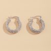 Personalized Fashion All-match Diamond Circle Earrings