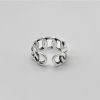 S925 Sterling Silver Ring For Men And Women Retro Hip Hop Thai Silver Simple Hollow