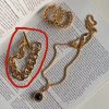 Fashion Jewelry New Niche Round Retro Circle Bracelet Necklace