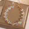 Crystal Woven Bracelet Women's Fashion High-end Simple Round