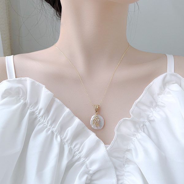 Copper Plated Real Gold Design Versatile Baroque Shaped Pearl Earrings