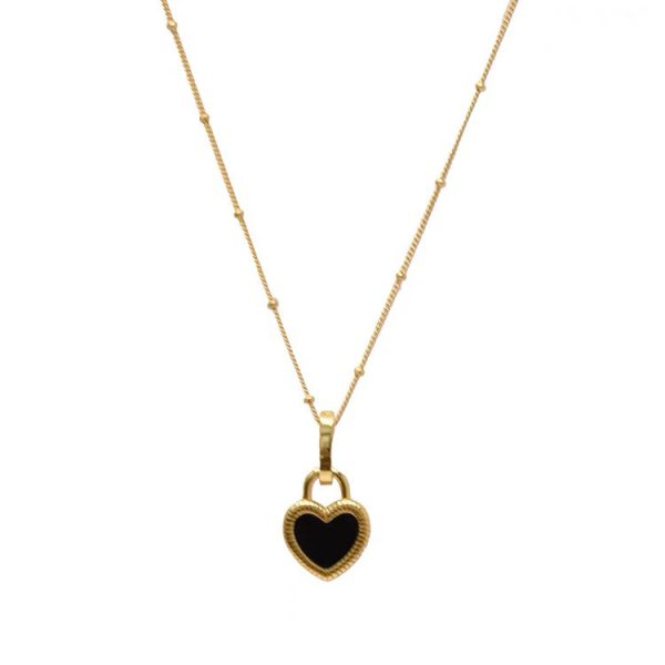 High-grade Double-sided Shell Love Pendant Necklace For Women