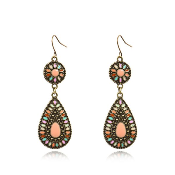 Colorful drop earrings