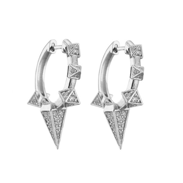 Micro Set Zircon Pointed Earrings Jewelry