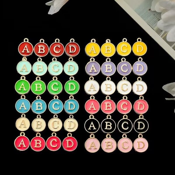 7a530cb7-a7cb-44e6-bcf2-52535f0438cd_trans.jpeg 12 Colors Round Drop Oil English Letter Alloy Pendant DIY Ornament Accessories