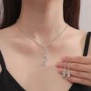 Long Fringe Necklace Two-piece Earrings Set