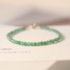 3mm Surface Cutting Beads Aventurine Lucky Beads Very Fine Crystal Retro Style Bracelet