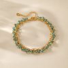 Copper Plating 18K Real Gold Multi-layer Women's New Bracelet
