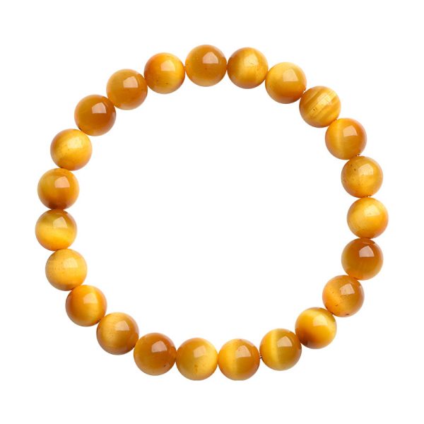 Female Versatile Natural Gold Tigereye Ball Bracelet