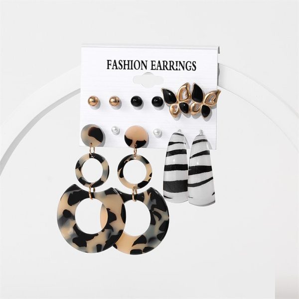Women's Acrylic Earrings Set