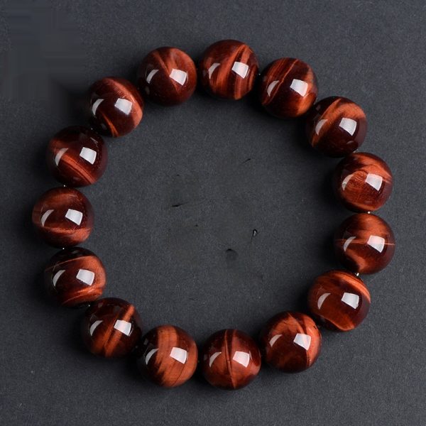 Natural Lightning Red Tigereye Ball Bracelet