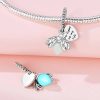 925 Sterling Silver Beads Pendant DIY Bracelet Jewelry Accessories