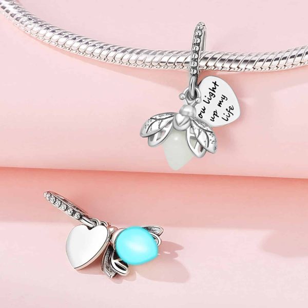 925 Sterling Silver Beads Pendant DIY Bracelet Jewelry Accessories