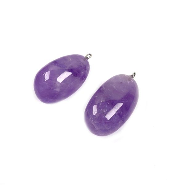 Natural Stone Unshaped Amethyst Pendant DIY Jewelry Accessories