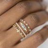 European And American Four-piece Set Rhinestone Zircon Flowers