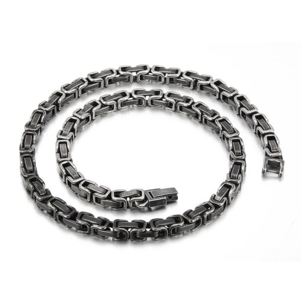 Stainless Steel Ornament Return Chain Titanium Steel Men's Necklace