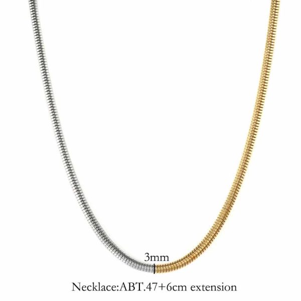Hip-hop Fashion All-match Cold 3mm Golden Chain