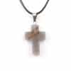 Fashion Natural Stone Cross Necklace