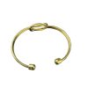 Love Knotted Brass Bracelet Design Light Luxury Opening