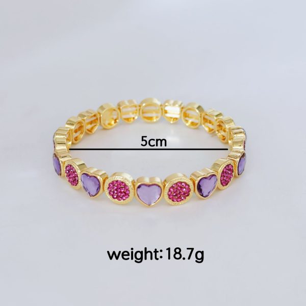 Women's Heart-shaped Zircon Fashion Simple Bracelet