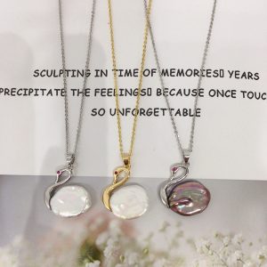 Freshwater Pearl Baroque Special-shaped Beads Swan Pearl Necklace