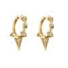 Micro Set Zircon Pointed Earrings Jewelry