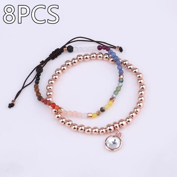 Twelve Constellation Mixed Stone Bracelet